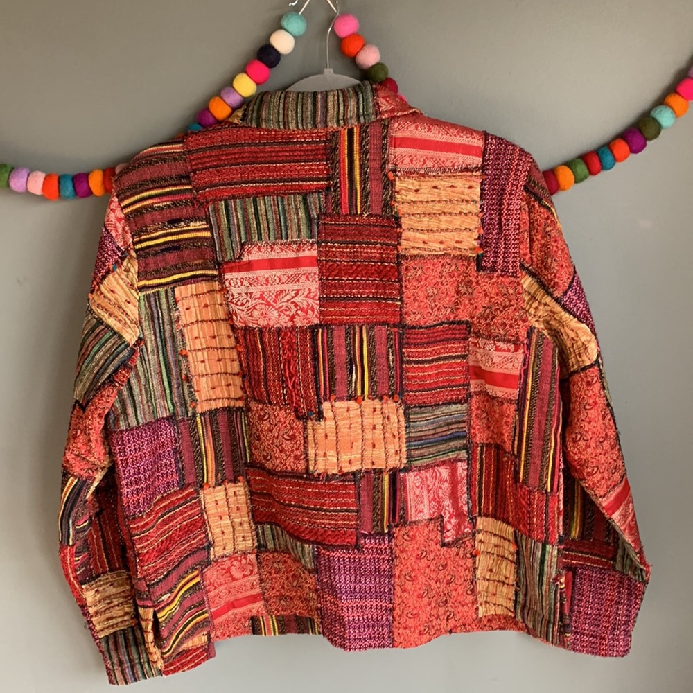 Vtg 2000s Patchwork Jacket By Coldwater Creek. - image 5